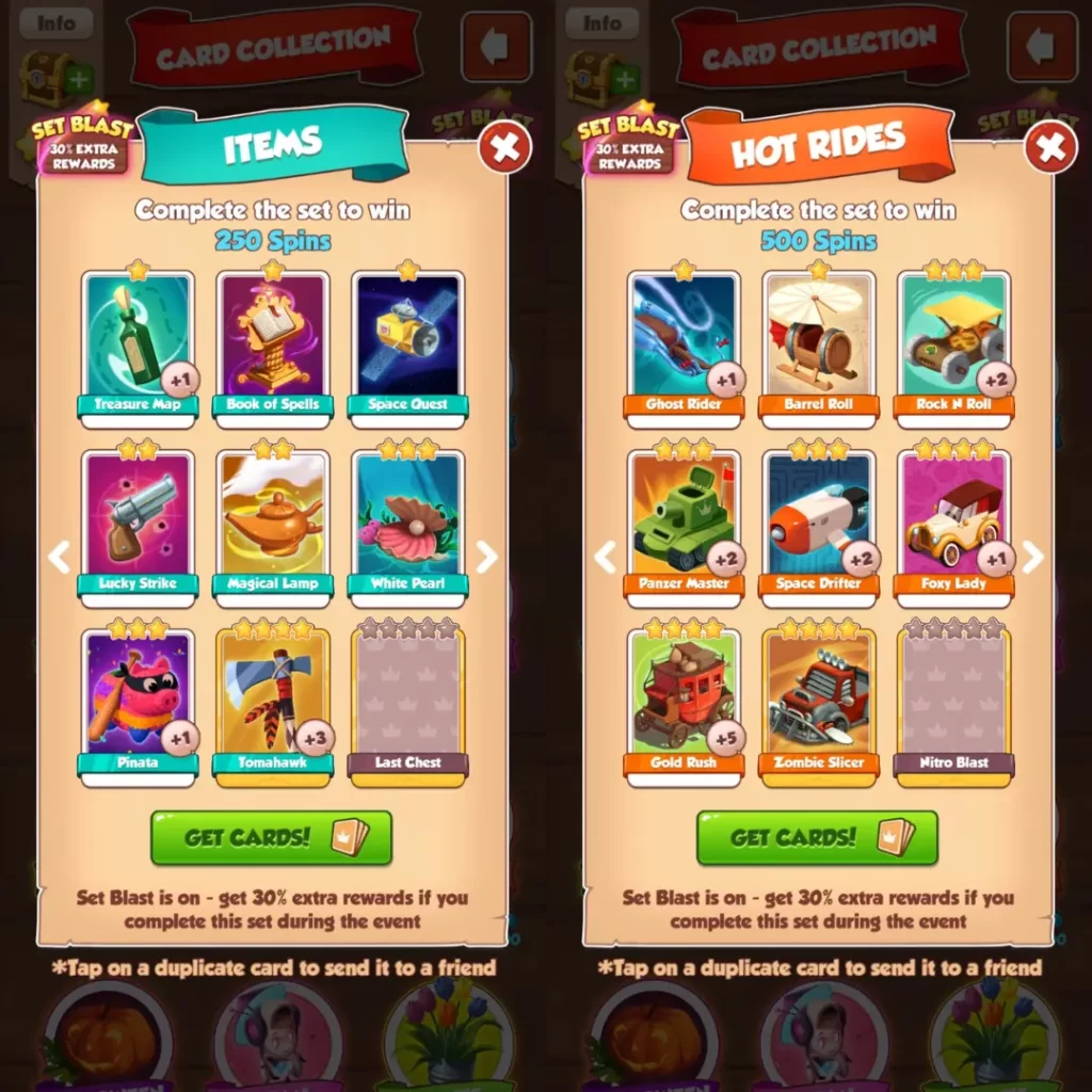 coin master free cards gold